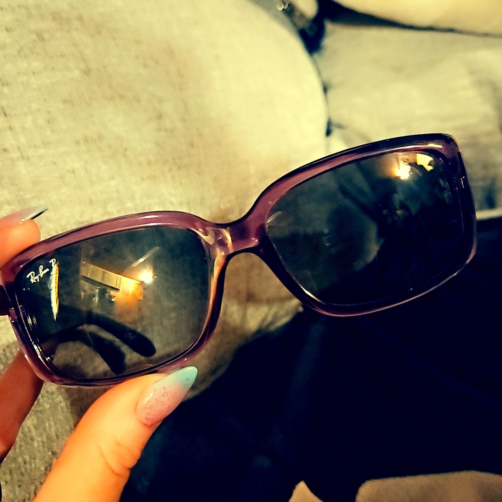 Ray-Ban Purple Sunglasses with Gradient Lenses